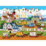 RoseArt - Kellogg's - Town by The Sea - 1000 Piece Jigsaw Puzzles for Adults