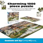 Buffalo Games - Charles Wysocki - Twilight Sentinel - 1000 Piece Jigsaw Puzzle - Colorful Winter Puzzles for Adults – Precision-Cut Pieces, Beautiful Festive Artwork, and Hours of Fun