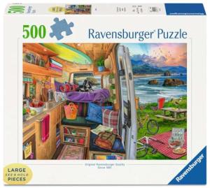 Ravensburger Rig Views - 500 Piece Large Format Jigsaw Puzzle | Unique Design with Softclick Technology | Ideal for Adults and Kids | Durable Pieces | Eco-Friendly Materials
