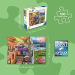 Ravensburger Rig Views - 500 Piece Large Format Jigsaw Puzzle | Unique Design with Softclick Technology | Ideal for Adults and Kids | Durable Pieces | Eco-Friendly Materials