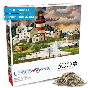 Buffalo Games - Charles Wysocki - Twilight Sentinel - 500 Piece Jigsaw Puzzle for Adults -Challenging Puzzle Perfect for Game Nights - Finished Size is 21.25 x 15.00