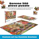 Buffalo Games - Dominic Davison - Autumn Farmhouse - 500 Piece Jigsaw Puzzle For Adults -Challenging Puzzle Perfect for Game Nights - Finished Size is 21.25 x 15.00