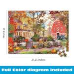 Buffalo Games - Dominic Davison - Autumn Farmhouse - 500 Piece Jigsaw Puzzle For Adults -Challenging Puzzle Perfect for Game Nights - Finished Size is 21.25 x 15.00