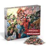 Buffalo Games - 2000 Piece Marvel Silver Select Sinister War Jigsaw Puzzle Challenging and Colorful Puzzle for Adults – Precision-Cut Pieces, Beautiful Artwork, and Hours of Relaxing Fun
