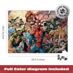Buffalo Games - 2000 Piece Marvel Silver Select Sinister War Jigsaw Puzzle Challenging and Colorful Puzzle for Adults – Precision-Cut Pieces, Beautiful Artwork, and Hours of Relaxing Fun