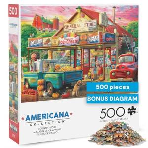 Buffalo Games - Country Store - 500 Piece Jigsaw Puzzle Multicolor, 21.25"L X 15"W