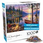 Buffalo Games - Darrell Bush - Canoe Lake -1000 Piece Jigsaw Puzzle For Adults - Challenging Puzzle Perfect for Game Nights - Finished Puzzle Size is 26.75 x 19.75