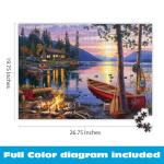 Buffalo Games - Darrell Bush - Canoe Lake -1000 Piece Jigsaw Puzzle For Adults - Challenging Puzzle Perfect for Game Nights - Finished Puzzle Size is 26.75 x 19.75