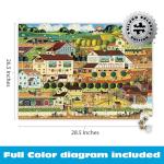Buffalo Games - Silver Select -Charles Wysocki - Amish Country - 2000 Piece Jigsaw Puzzle for Adults - Challenging Puzzle Perfect for Game Nights - Finished Size is 38.50 x 26.50
