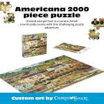 Buffalo Games - Silver Select -Charles Wysocki - Amish Country - 2000 Piece Jigsaw Puzzle for Adults - Challenging Puzzle Perfect for Game Nights - Finished Size is 38.50 x 26.50
