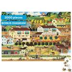 Buffalo Games - Silver Select -Charles Wysocki - Amish Country - 2000 Piece Jigsaw Puzzle for Adults - Challenging Puzzle Perfect for Game Nights - Finished Size is 38.50 x 26.50