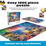 Buffalo Games - LARS - Winter's Night Bonfire - 1000 Piece Jigsaw Puzzle for Adults -Challenging Puzzle Perfect for Game Nights - Finished Size is 26.75 x 19.75