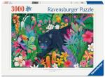 Ravensburger Panther in Flowery Jungle 3000 Piece Puzzle for Adults