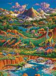 Buffalo Games - Eric Dowdle - Dinosaur Valley - 1000 Piece Puzzle - Challenging Puzzle Perfect for Game Nights - Finished Size is 26.75 x 19.75