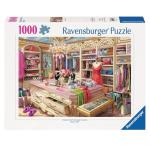 Ravensburger The Coveted Closet 1000 Piece Jigsaw Puzzle | Boutique Wardrobe Experience by Wigwam Studios | Perfect Interlocking Fit | Eco-Friendly Materials