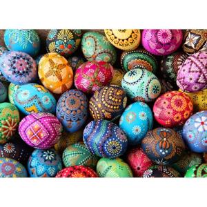 HUADADA Puzzles for Adults 1000 Piece-Easter Egg-1000 Piece Puzzles for Adults and Kids Educational Easter Egg Puzzle (27.56" x 19.67")