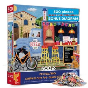 Ceaco - Food Trucks - Pip's Pizza Truck - 500 Piece Jigsaw Puzzle