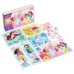 Spin Master Games, Disney Princess Puzzles, 7-Pack, Jigsaw Kids Puzzles, 12, 16, & 24 Pieces, Featuring Ariel, Tiana, Rapunzel, Pocahontas, Storage Tray, Easter Basket Stuffers, for Ages 4 & Up