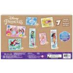 Spin Master Games, Disney Princess Puzzles, 7-Pack, Jigsaw Kids Puzzles, 12, 16, & 24 Pieces, Featuring Ariel, Tiana, Rapunzel, Pocahontas, Storage Tray, Easter Basket Stuffers, for Ages 4 & Up