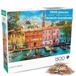 Buffalo Games - Dominic Davison - A Day in Venice - 1500 Piece Jigsaw Puzzle for Adults -Challenging Puzzle Perfect for Game Nights - Finished Size is 38.50 x 26.50