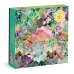 Galison Succulent Mosaic 500 Piece Foil Puzzle from Galison - 20" x 20" Beautifully Illustrated Puzzle, Thick & Sturdy Pieces, Fun and Challenging Activity for Adults, Unique Gift Idea!