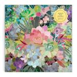 Galison Succulent Mosaic 500 Piece Foil Puzzle from Galison - 20" x 20" Beautifully Illustrated Puzzle, Thick & Sturdy Pieces, Fun and Challenging Activity for Adults, Unique Gift Idea!