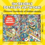 Odd Pieces Mystery Jigsaw Puzzle-1,000 Pcs Mystery Puzzle with Storytelling Comics, Secret Ending-1000 Piece Puzzle for Adults & Kids –19.7'' x 27.6'' Frameable Magic Puzzle Art (Turbo 3000)
