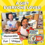 Odd Pieces Mystery Jigsaw Puzzle-1,000 Pcs Mystery Puzzle with Storytelling Comics, Secret Ending-1000 Piece Puzzle for Adults & Kids –19.7'' x 27.6'' Frameable Magic Puzzle Art (Turbo 3000)