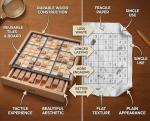 Wooden Sudoku Board Game with 100 Puzzles