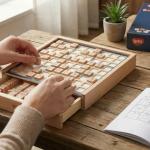 Wooden Sudoku Board Game with 100 Puzzles