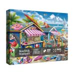 Beach Surf Cottage Puzzle for Adult 1000 Pieces, Summer Hawaii Cabin Jigsaw Puzzle Sea, Florida Seashore Scenery Puzzle for Home Decor