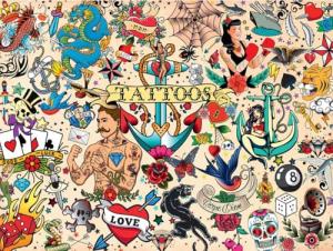 Buffalo Games - Jason Taylor - Tattoopalooza - 1500 Piece Jigsaw Puzzle for Adults -Challenging Puzzle Perfect for Game Nights - Finished Size is 38.50 x 26.50