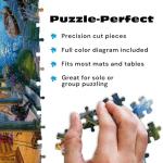 Buffalo Games - Darrell Bush - Moonlight Lodge - 1000 Piece Jigsaw Puzzle , Blue