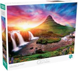 Buffalo Games - Iceland Sunset - 1500 Piece Jigsaw Puzzle for Adults Challenging Puzzle Perfect for Game Nights - Finished Size is 38.50 x 26.50