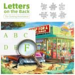 Blueforest Vintage Beach Hamburger Store 1000 Piece Puzzle for Adults & Teens - Challenging Retro Diner Jigsaw with Coastal Decor