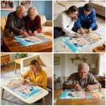 Puzzles for Adults 500 Pieces, Coastal Puzzle, Seaside Jigsaw Puzzles 500 Piece for Adults Kids Seniors, Recycled Cardboard Puzzle for Game Night Family Friends, 20.5x15 in Home Decor