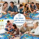 500 Piece Puzzle for Adults, Turtle Jigsaw Puzzles, Sea Animals Puzzles 500 Pieces, Birthday and Barious Holiday Party for Family Kids and Adults, Funny Puzzle for Adults, 20.5x15 in