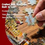 500 Piece Puzzles for Adults, Autumn Street Scenery Jigsaw Puzzles, European Town Landscape Puzzle, Impressionist Oil Painting Adult Puzzles, Beautiful Family Game, 20.5 x 15 in