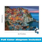 Buffalo Games - Peter Stewart - Cinque Terre - 1000 Piece Jigsaw Puzzle For Adults - Challenging Puzzle Perfect for Game Nights - Finished Size is 26.75 x 19.75
