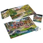 2-Pack of 1000-Piece Jigsaw Puzzles, Pine Cabin & Summer Estate | Puzzles for Adults and Kids Ages 8+, Amazon Exclusive