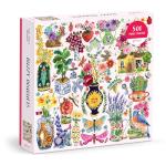 Galison Buzzy Bouquets – 500 Piece Jigsaw Puzzle Featuring Beautiful Artwork of Quirky Flower Vases and Buzzy Insects