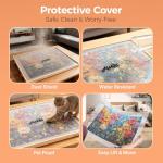 ALL4JIG 2000 Piece Rotating Puzzle Board with Drawers and Cover, 28.5"x40.1"Portable Wooden Jigsaw Puzzle Table for Adults Portable, Lazy Susan Spinning Boards Birthday Gift for mom