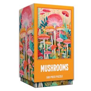 RoseArt - Vertical Visions - Mushrooms - 500 Piece Jigsaw Puzzle - Magical Forest-Inspired Puzzle for Adults