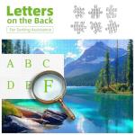 Blueforest Turquoise Lake 500 Piece Puzzle for Adults - Panoramic Mountain Therapy Jigsaw Puzzle, Calming Nature Art & Framable Stress Relief Gift (23"x15")