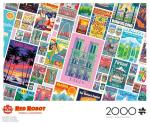 Buffalo Games – Vintage Posters 2000 Piece Jigsaw Puzzle Colorful Puzzle for Adults – Precision-Cut Pieces, Beautiful Artwork, and Hours of Relaxing Fun