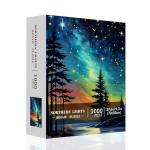 Northern Lights Jigsaw Puzzles for Adults 1000 Pieces, Aurora Borealis Nature Landscape 1000 Piece Puzzle for Adults, Impossible Difficult Hard Fun Jigsaw Puzzles 1000 Pieces