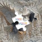 The Carved Eagle Jigsaw Puzzle 1000 Pieces, Majestic Bald Eagle Bird Puzzles for Adults,White Forest Art Nature Puzzle Animal, Unique Challenging Impossible Hard Puzzles
