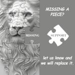 Mystery Lion Puzzles 1000 Pieces for Adults, Unique Wildlife Nature Animal Art Challenging Jigsaw Puzzles, Aesthetic White Lion Puzzles for Adults