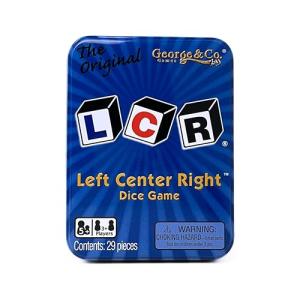 LCR Dice Game in Blue Tin