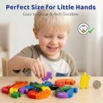 LovesTown Montessori Wooden Alphabet Puzzle for Toddlers, Snake ABC Learning Toys for Kids, Educational Preschool Jigsaw Puzzle for Early Childhood Development, Ideal Gift for Boys and Girls